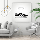 Urban Shoes / Adidas by Alejandro Garcia on GIANT ART - gray photo illustration