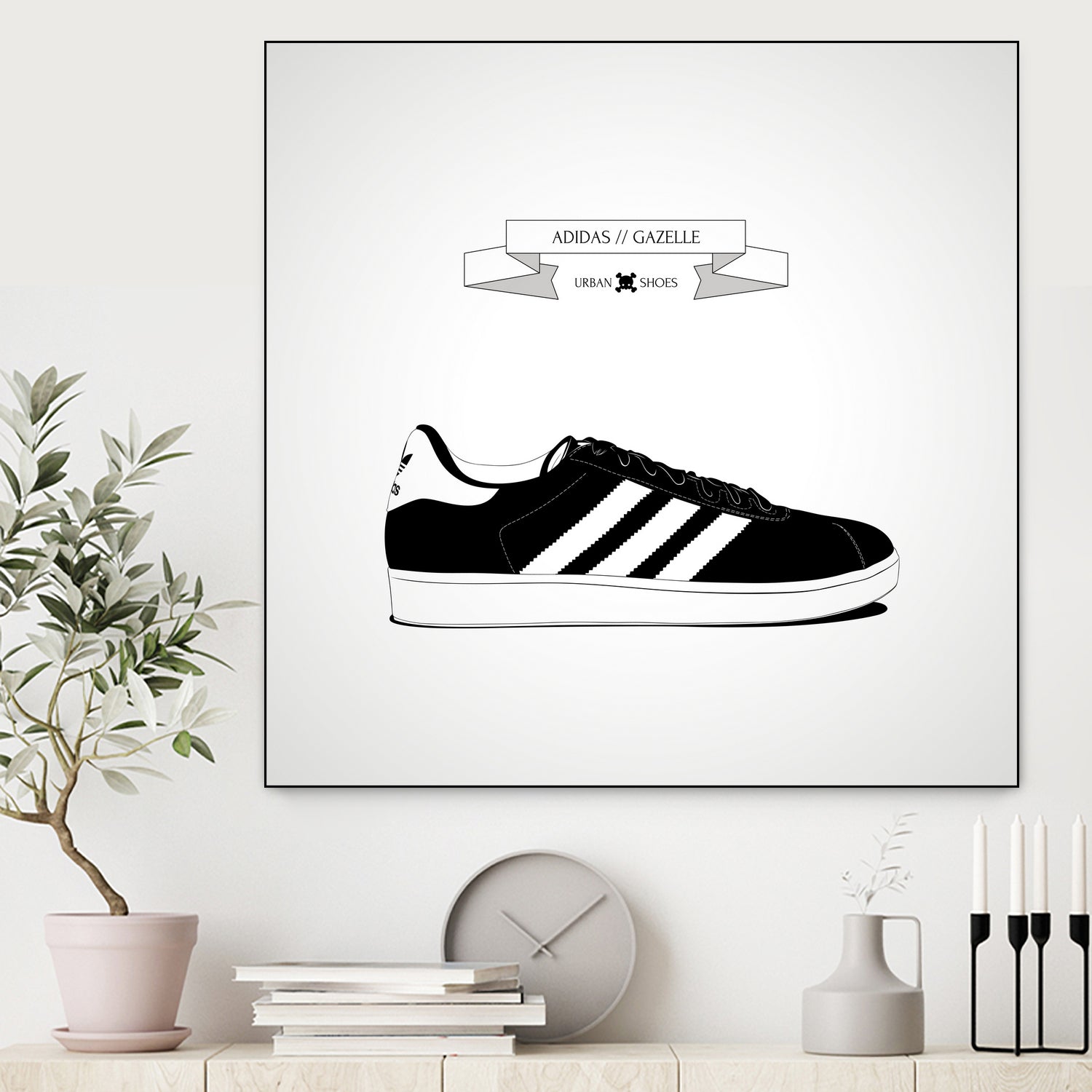 Urban Shoes / Adidas by Alejandro Garcia on GIANT ART - gray photo illustration