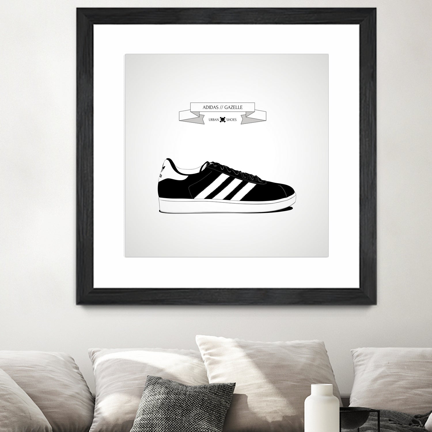 Urban Shoes / Adidas by Alejandro Garcia on GIANT ART - gray photo illustration