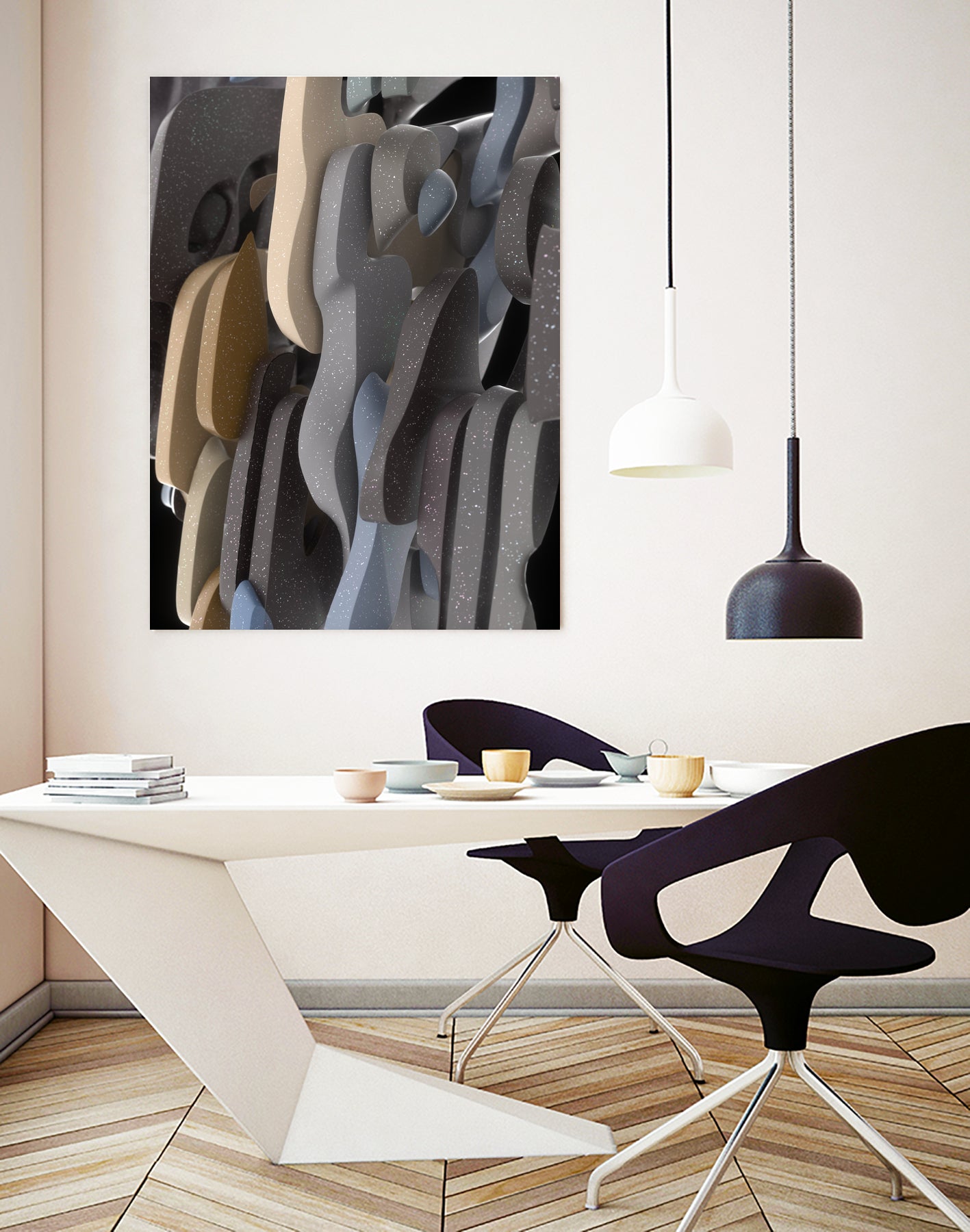 Adeline by Danny Jardim on GIANT ART - gray digital painting