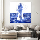 Nereid-XI by Stevyn Llewellyn on GIANT ART - blue mixed media