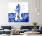 Nereid-XI by Stevyn Llewellyn on GIANT ART - blue mixed media