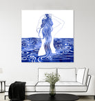 Nereid-XI by Stevyn Llewellyn on GIANT ART - blue mixed media