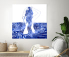 Nereid-XI by Stevyn Llewellyn on GIANT ART - blue mixed media