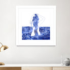 Nereid-XI by Stevyn Llewellyn on GIANT ART - blue mixed media