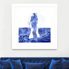 Nereid-XI by Stevyn Llewellyn on GIANT ART - blue mixed media