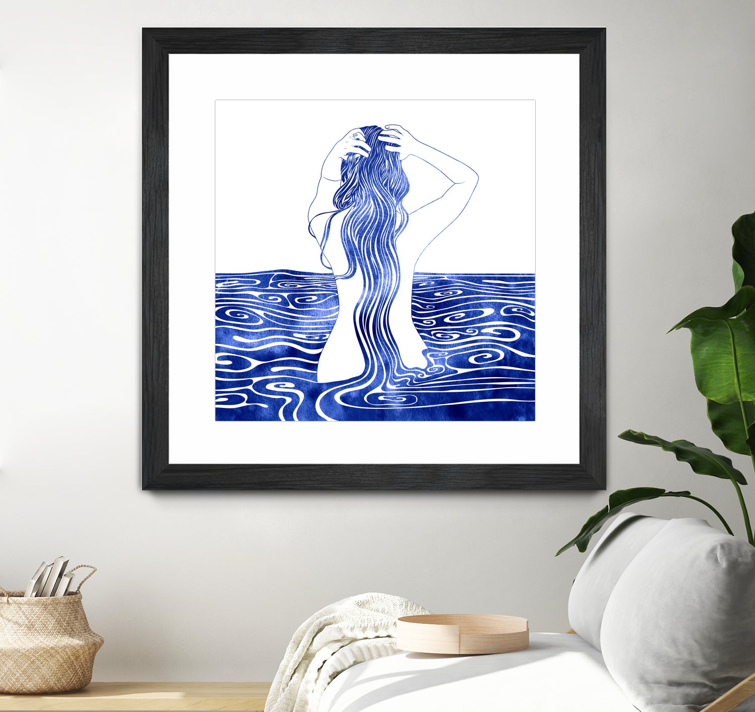 Nereid-XI by Stevyn Llewellyn on GIANT ART - blue mixed media