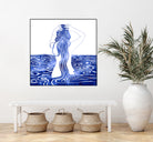 Nereid-XI by Stevyn Llewellyn on GIANT ART - blue mixed media