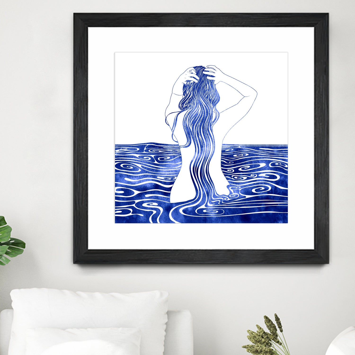 Nereid-XI by Stevyn Llewellyn on GIANT ART - blue mixed media