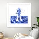 Nereid-XI by Stevyn Llewellyn on GIANT ART - blue mixed media