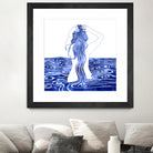 Nereid-XI by Stevyn Llewellyn on GIANT ART - blue mixed media