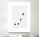 Palm Trees Monochrome by Justinas Jokubauskas on GIANT ART - black digital painting