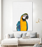 Macaw Parrot by Justinas Jokubauskas on GIANT ART - yellow photo manipulation