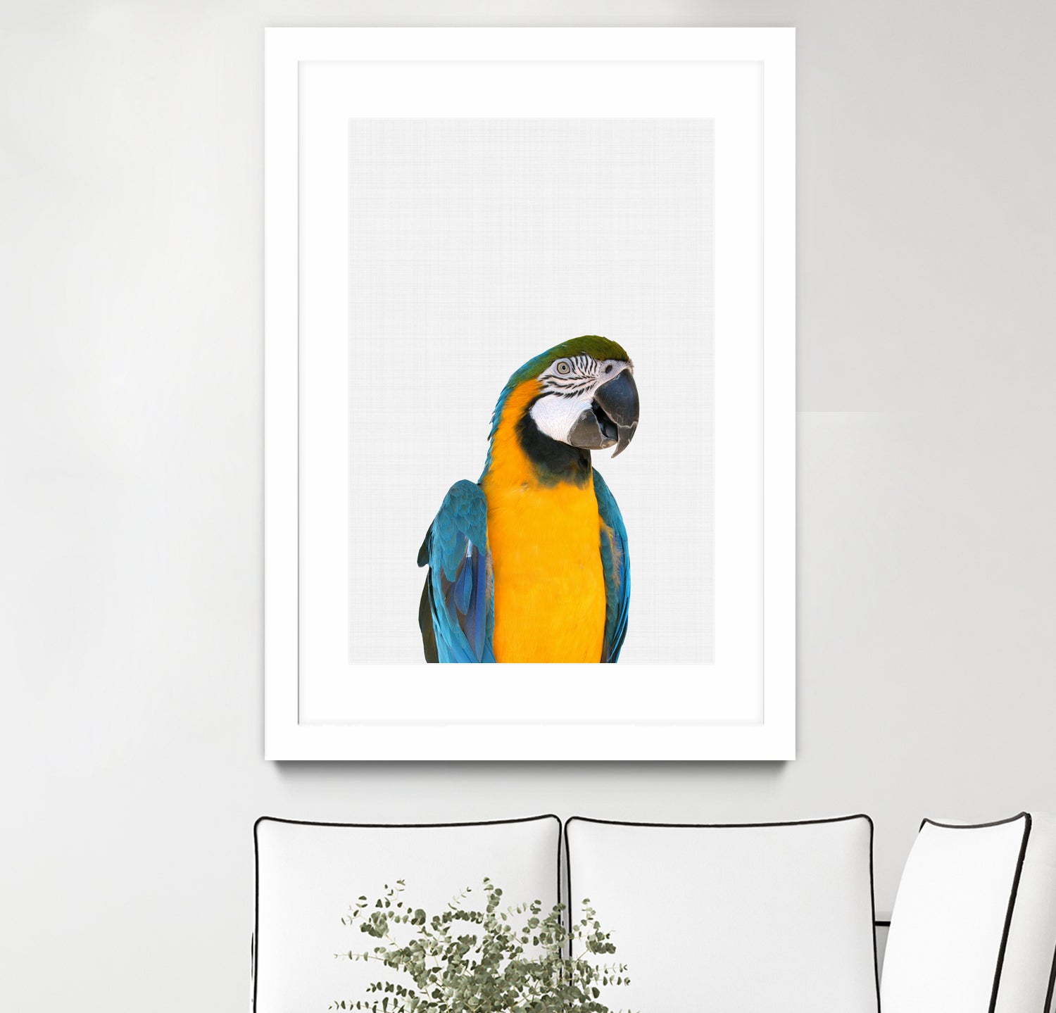 Macaw Parrot by Justinas Jokubauskas on GIANT ART - yellow photo manipulation