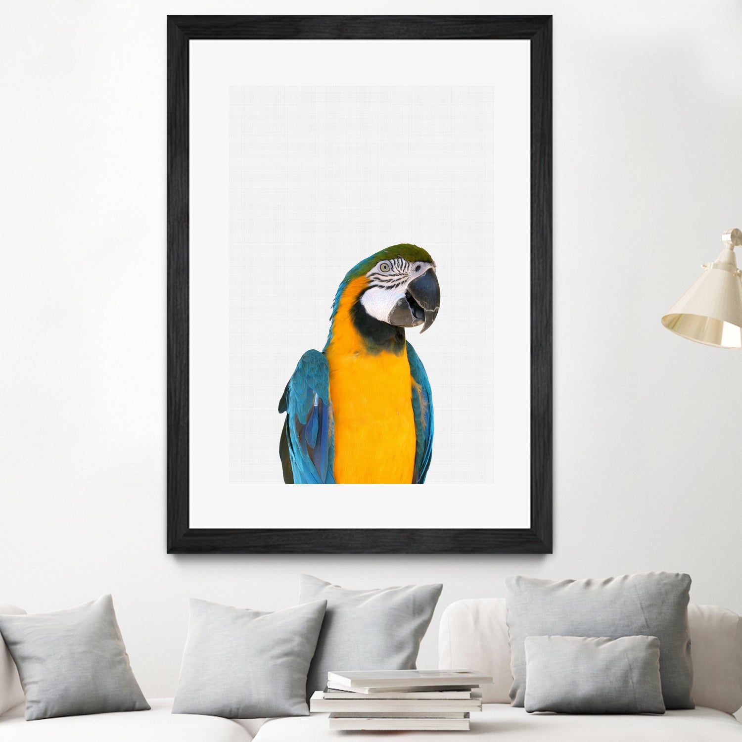 Macaw Parrot by Justinas Jokubauskas on GIANT ART - yellow photo manipulation