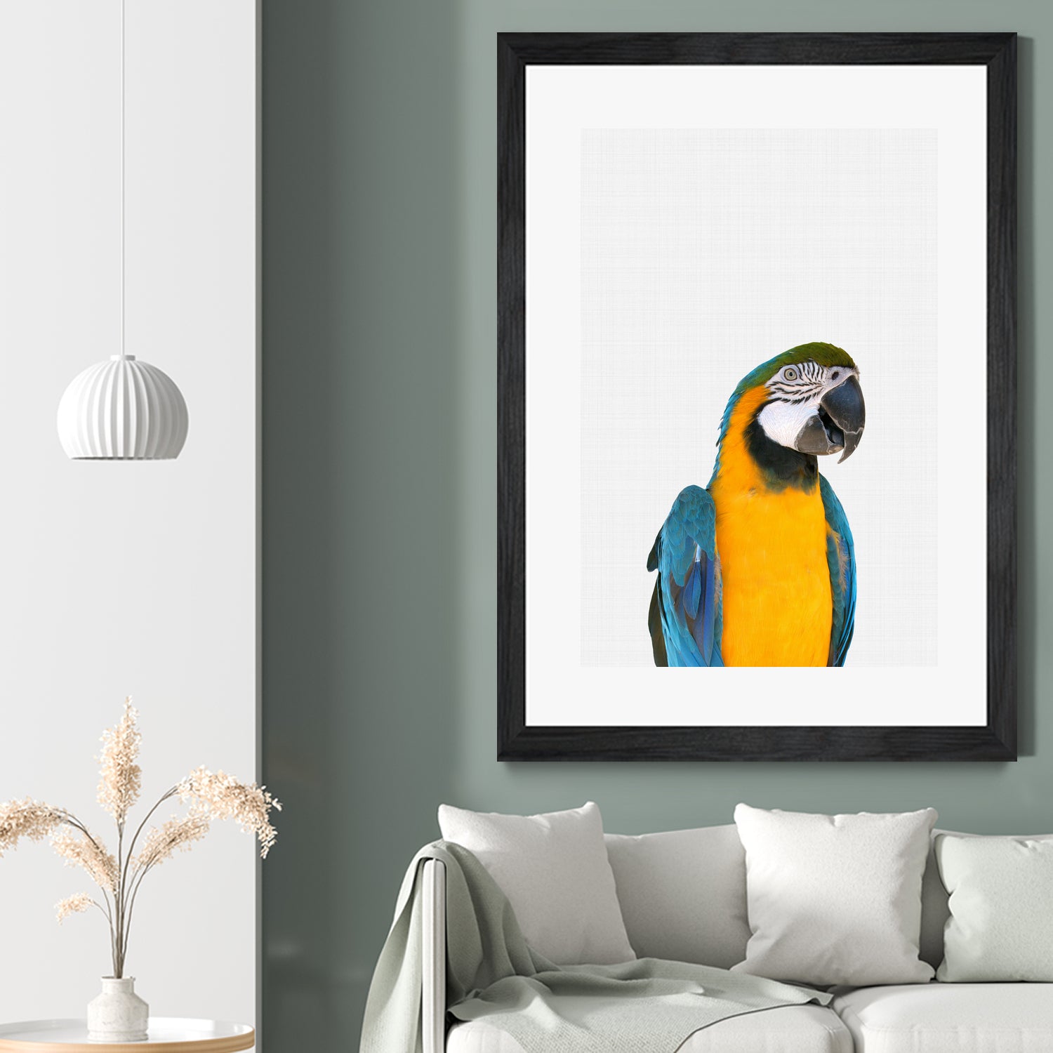 Macaw Parrot by Justinas Jokubauskas on GIANT ART - yellow photo manipulation