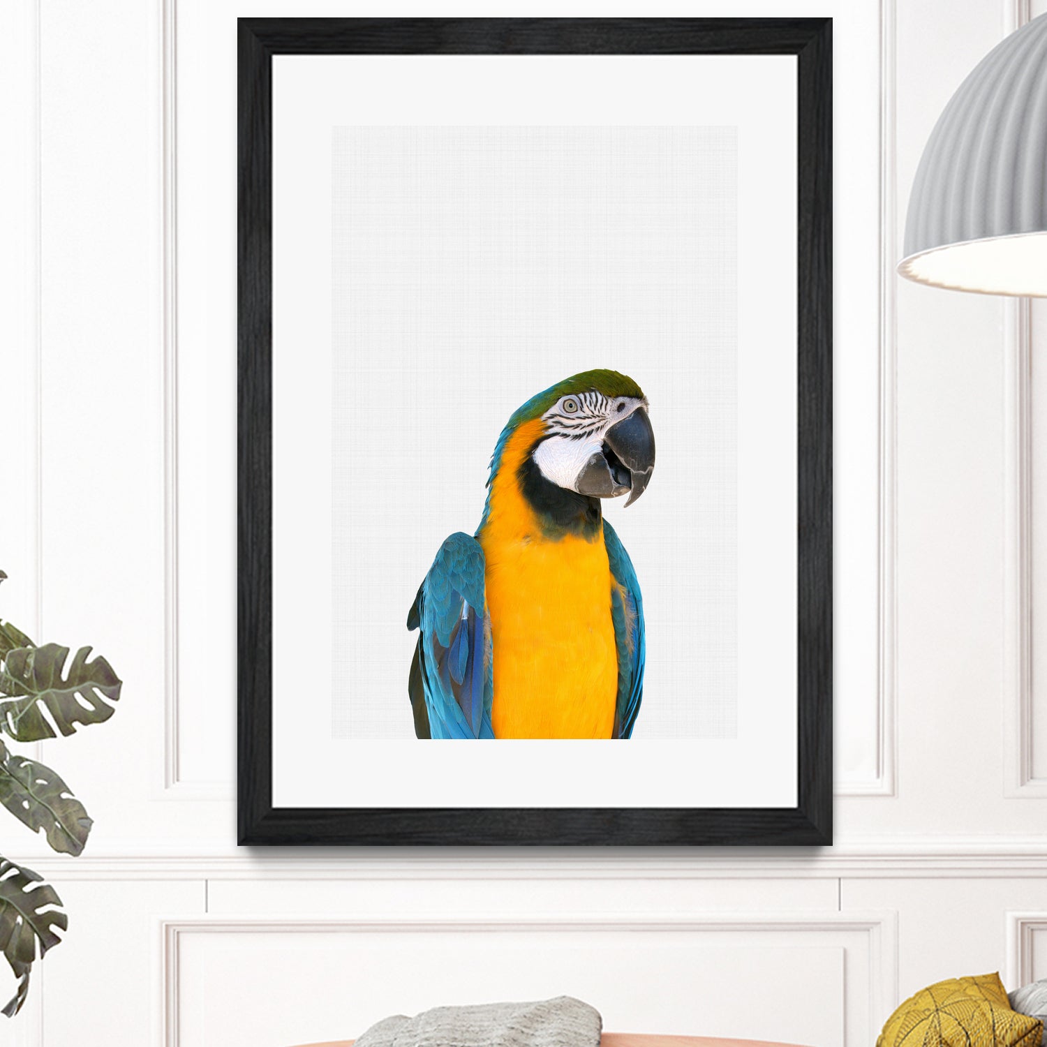 Macaw Parrot by Justinas Jokubauskas on GIANT ART - yellow photo manipulation