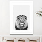 Lion Portrait by Justinas Jokubauskas on GIANT ART - black photo manipulation