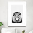 Lion Portrait by Justinas Jokubauskas on GIANT ART - black photo manipulation