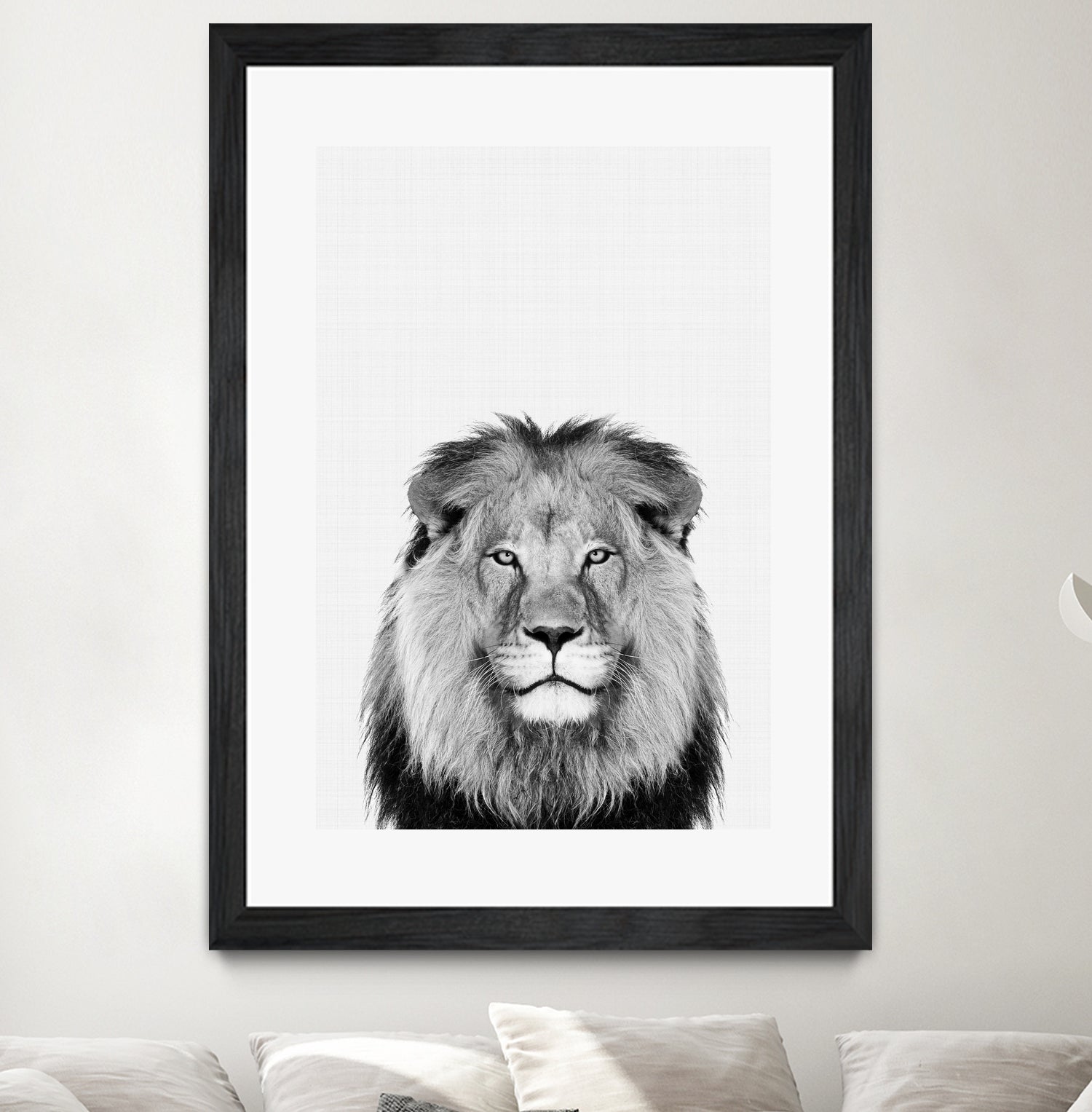 Lion Portrait by Justinas Jokubauskas on GIANT ART - black photo manipulation