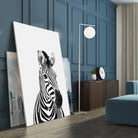 Zebra Portrait by Justinas Jokubauskas on GIANT ART - black photo manipulation