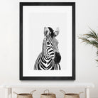 Zebra Portrait by Justinas Jokubauskas on GIANT ART - black photo manipulation