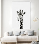 Giraffe Portrait by Justinas Jokubauskas on GIANT ART - black photo manipulation