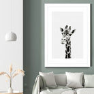 Giraffe Portrait by Justinas Jokubauskas on GIANT ART - black photo manipulation