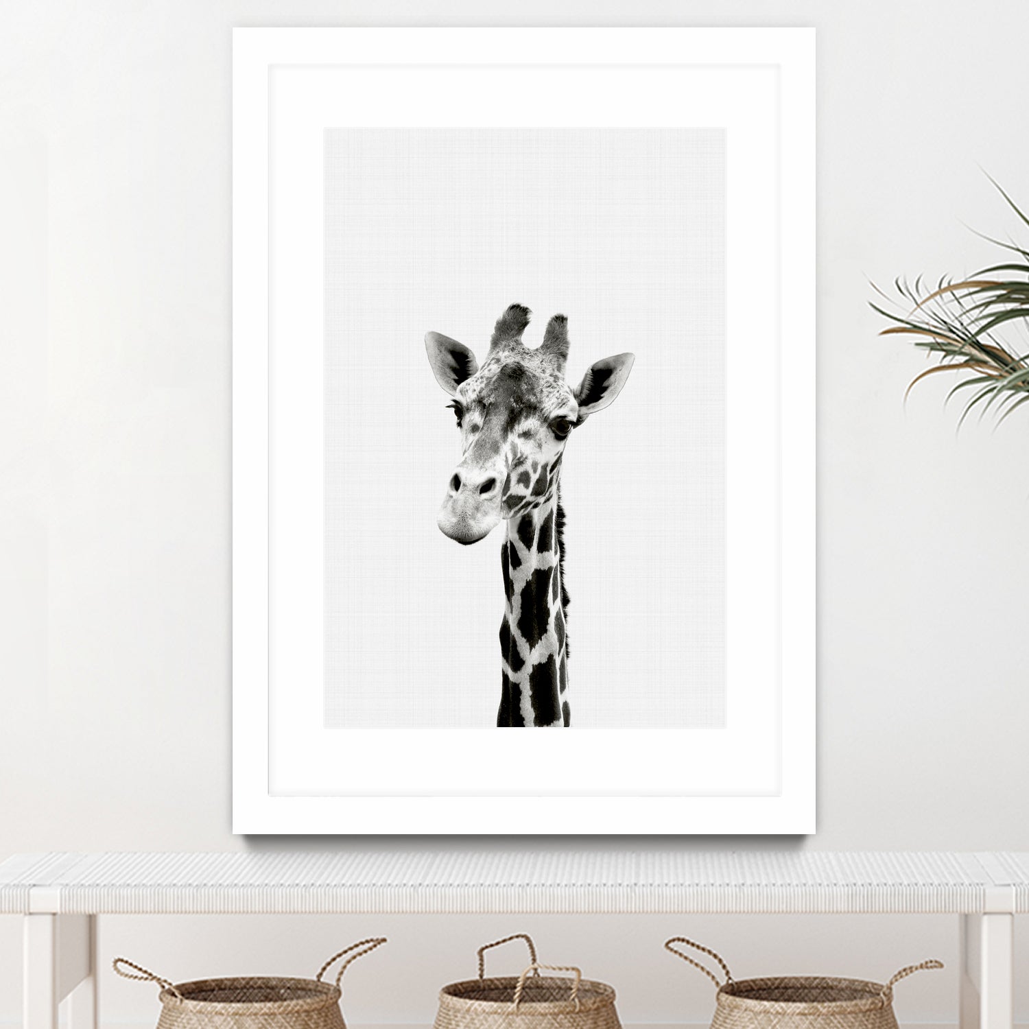 Giraffe Portrait by Justinas Jokubauskas on GIANT ART - black photo manipulation