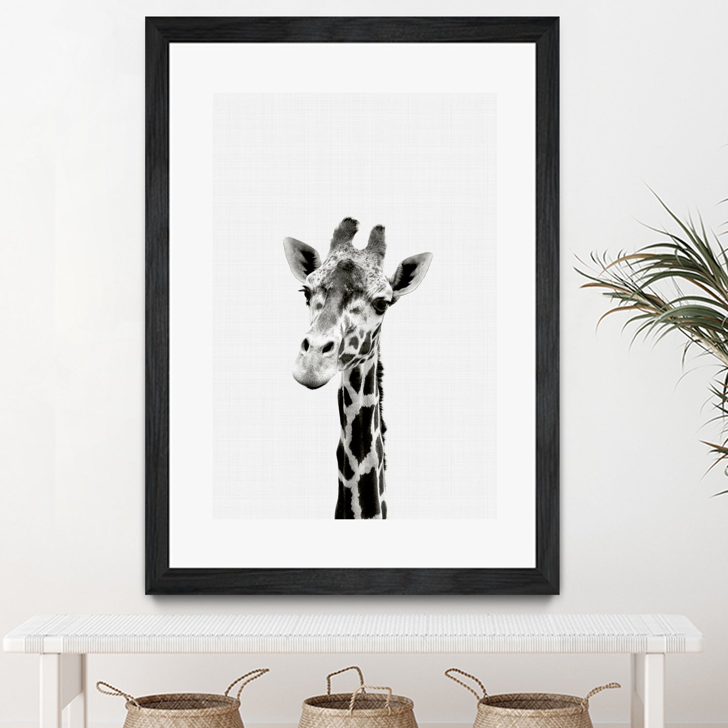 Giraffe Portrait by Justinas Jokubauskas on GIANT ART - black photo manipulation