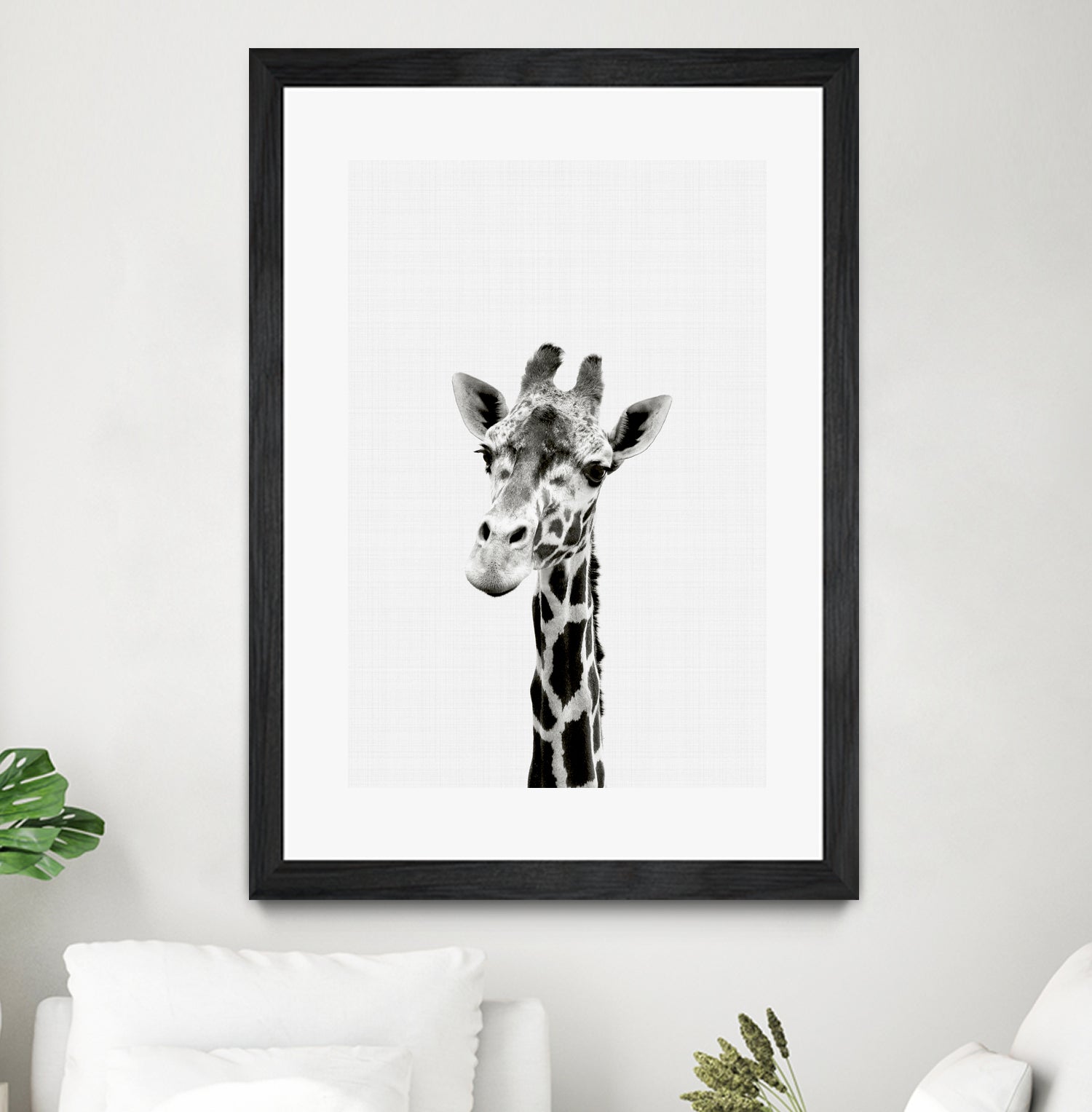 Giraffe Portrait by Justinas Jokubauskas on GIANT ART - black photo manipulation