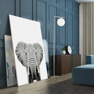 Elephant Portrait by Justinas Jokubauskas on GIANT ART - black photo manipulation