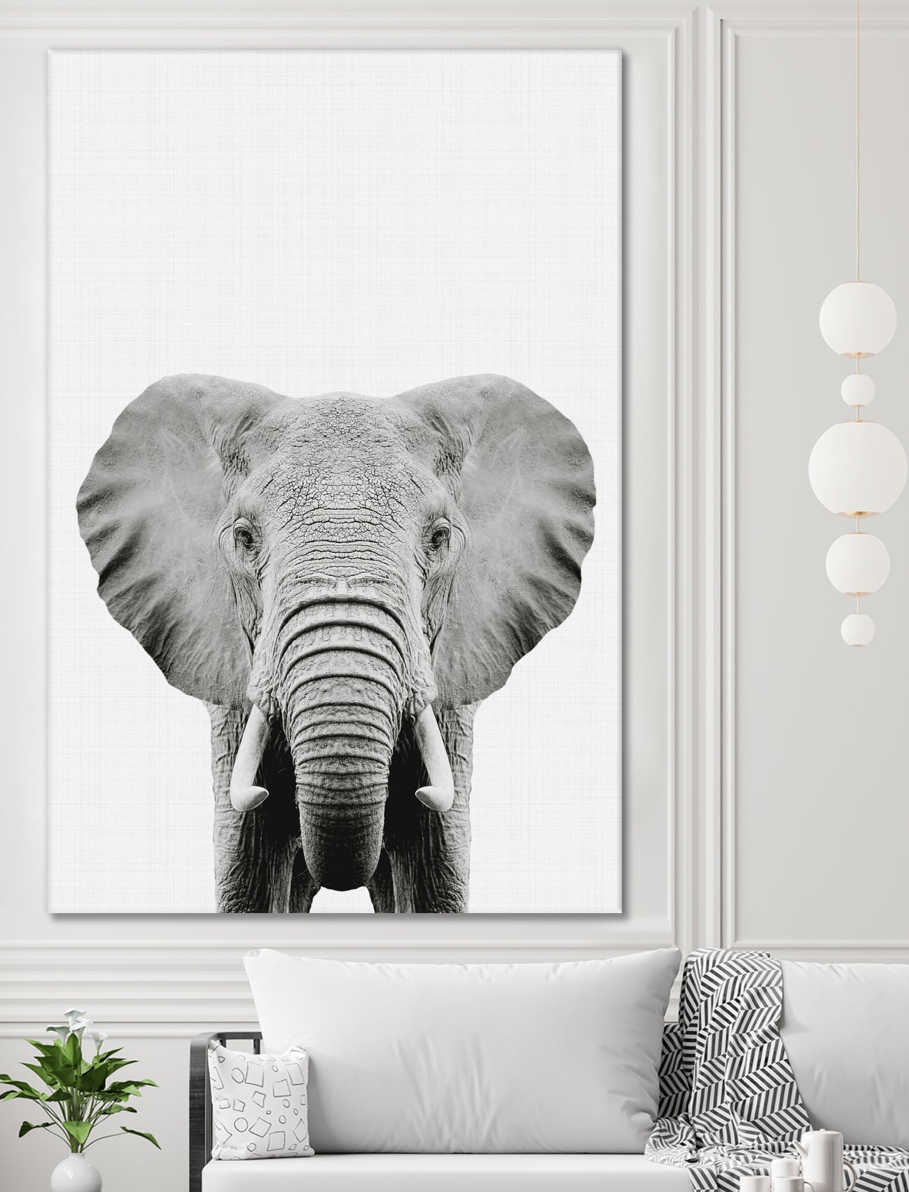 Elephant Portrait by Justinas Jokubauskas on GIANT ART - black photo manipulation