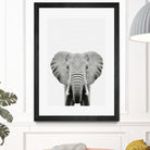 Elephant Portrait by Justinas Jokubauskas on GIANT ART - black photo manipulation