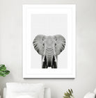 Elephant Portrait by Justinas Jokubauskas on GIANT ART - black photo manipulation