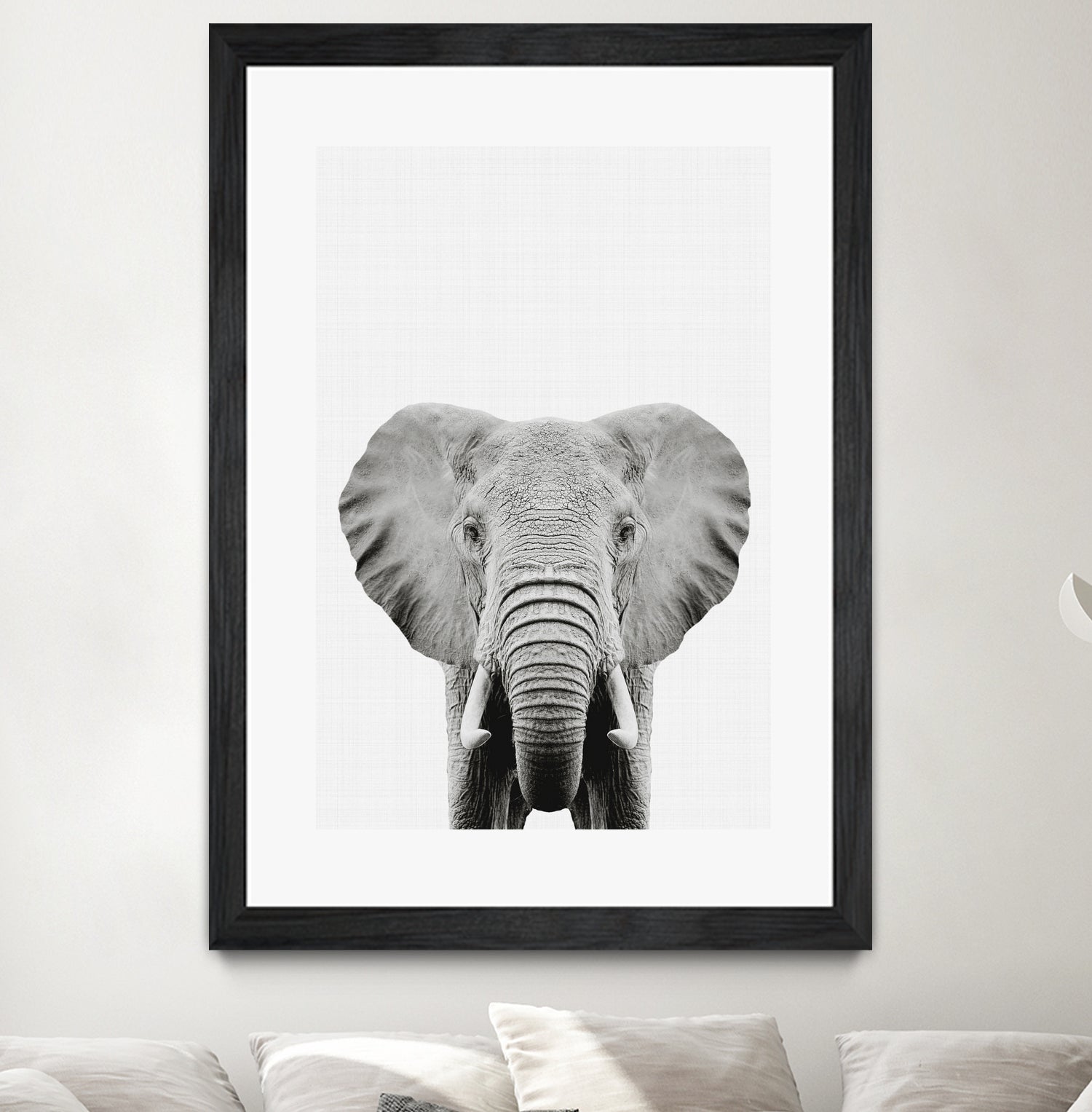 Elephant Portrait by Justinas Jokubauskas on GIANT ART - black photo manipulation