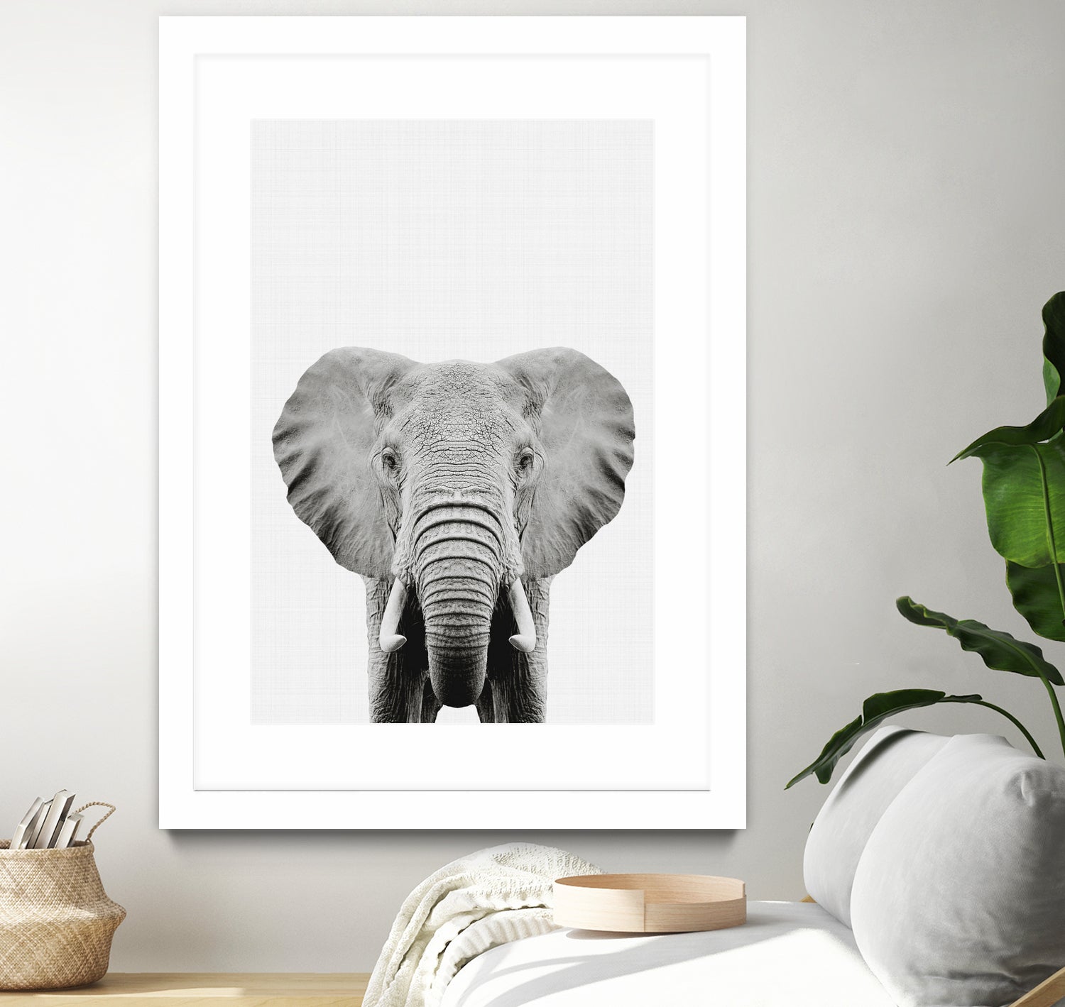 Elephant Portrait by Justinas Jokubauskas on GIANT ART - black photo manipulation