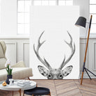 Deer Portrait by Justinas Jokubauskas on GIANT ART - black photo manipulation