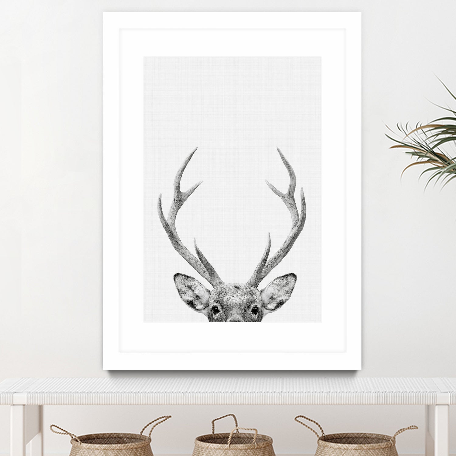 Deer Portrait by Justinas Jokubauskas on GIANT ART - black photo manipulation