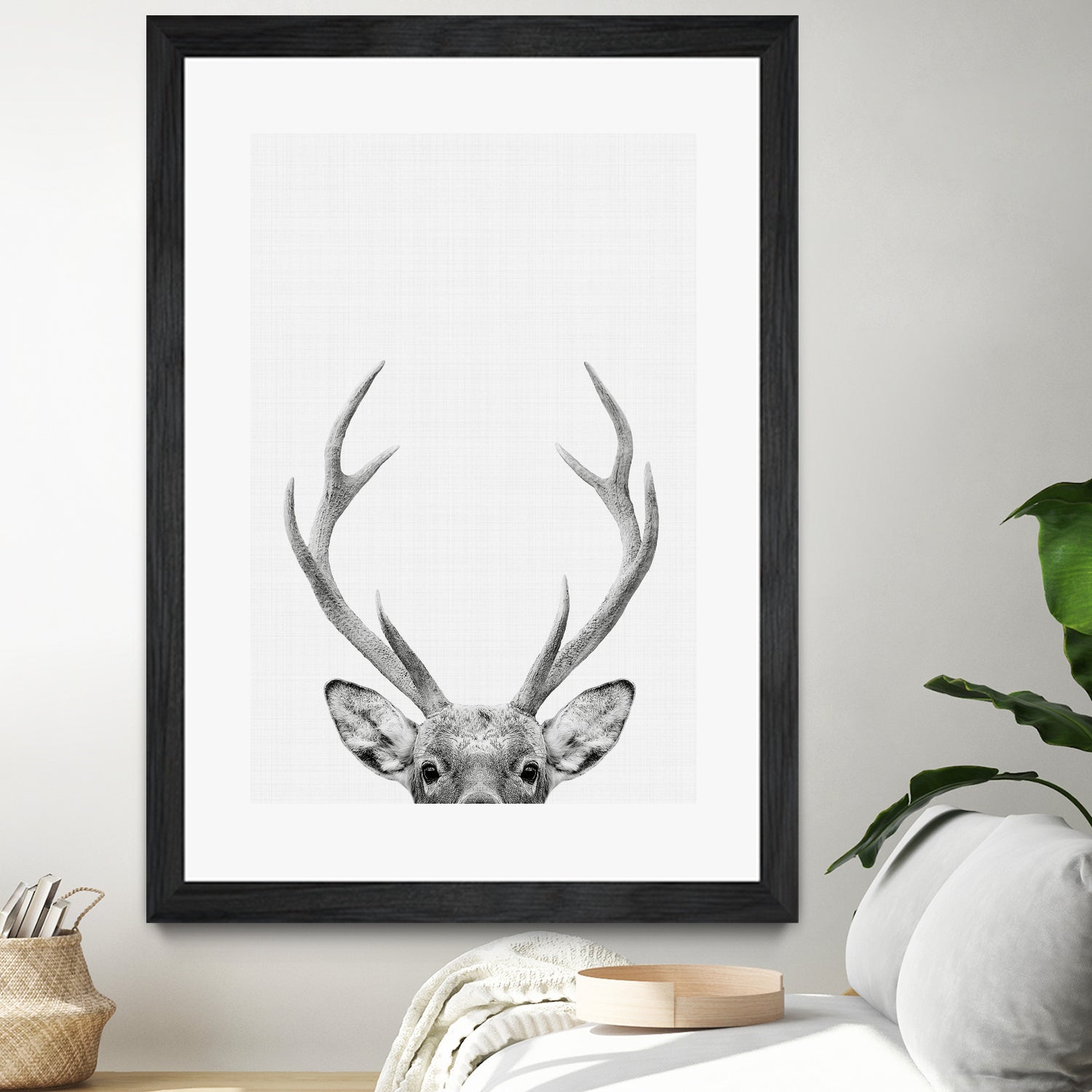 Deer Portrait by Justinas Jokubauskas on GIANT ART - black photo manipulation