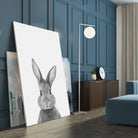 Rabbit Portrait by Justinas Jokubauskas on GIANT ART - black photo manipulation