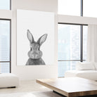 Rabbit Portrait by Justinas Jokubauskas on GIANT ART - black photo manipulation