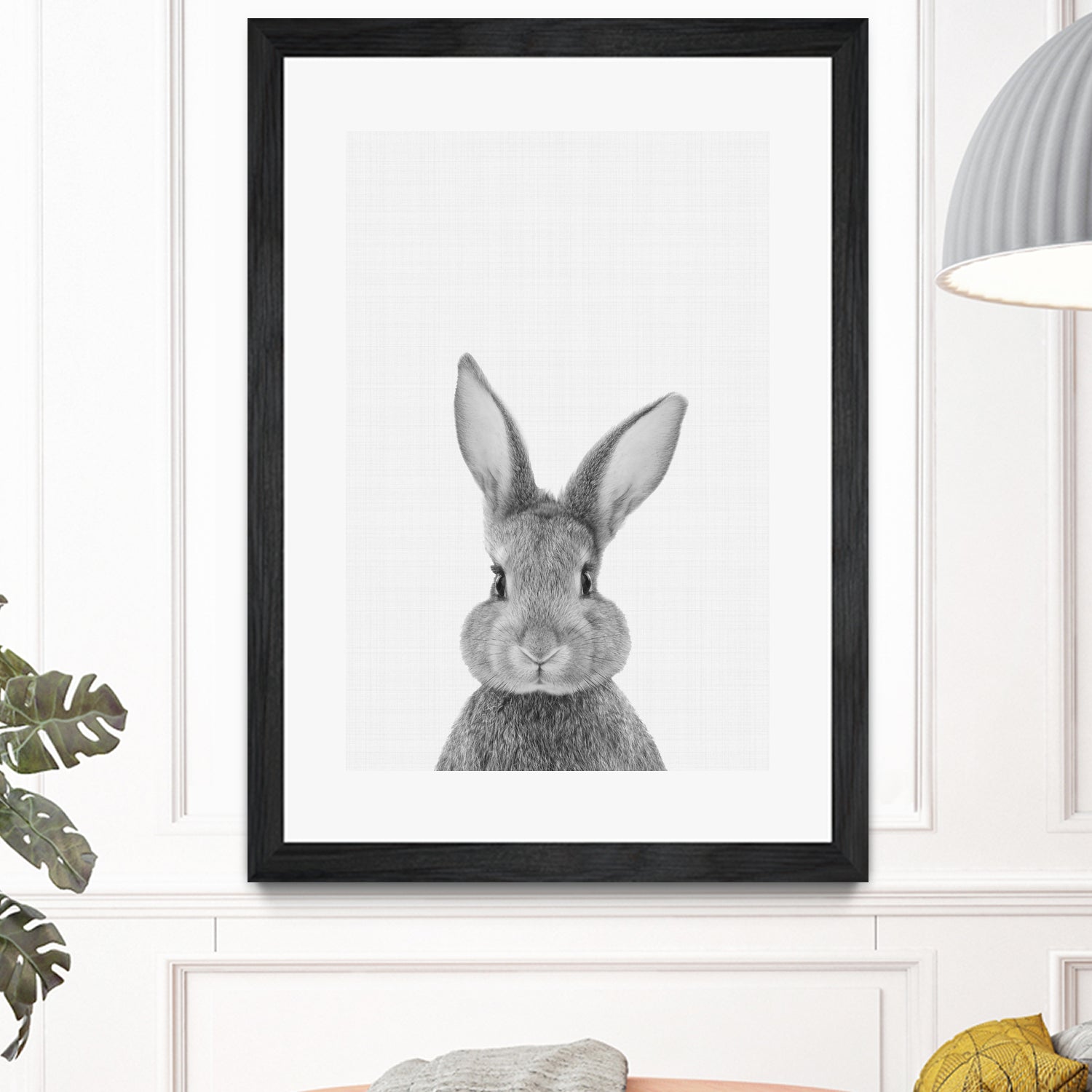 Rabbit Portrait by Justinas Jokubauskas on GIANT ART - black photo manipulation