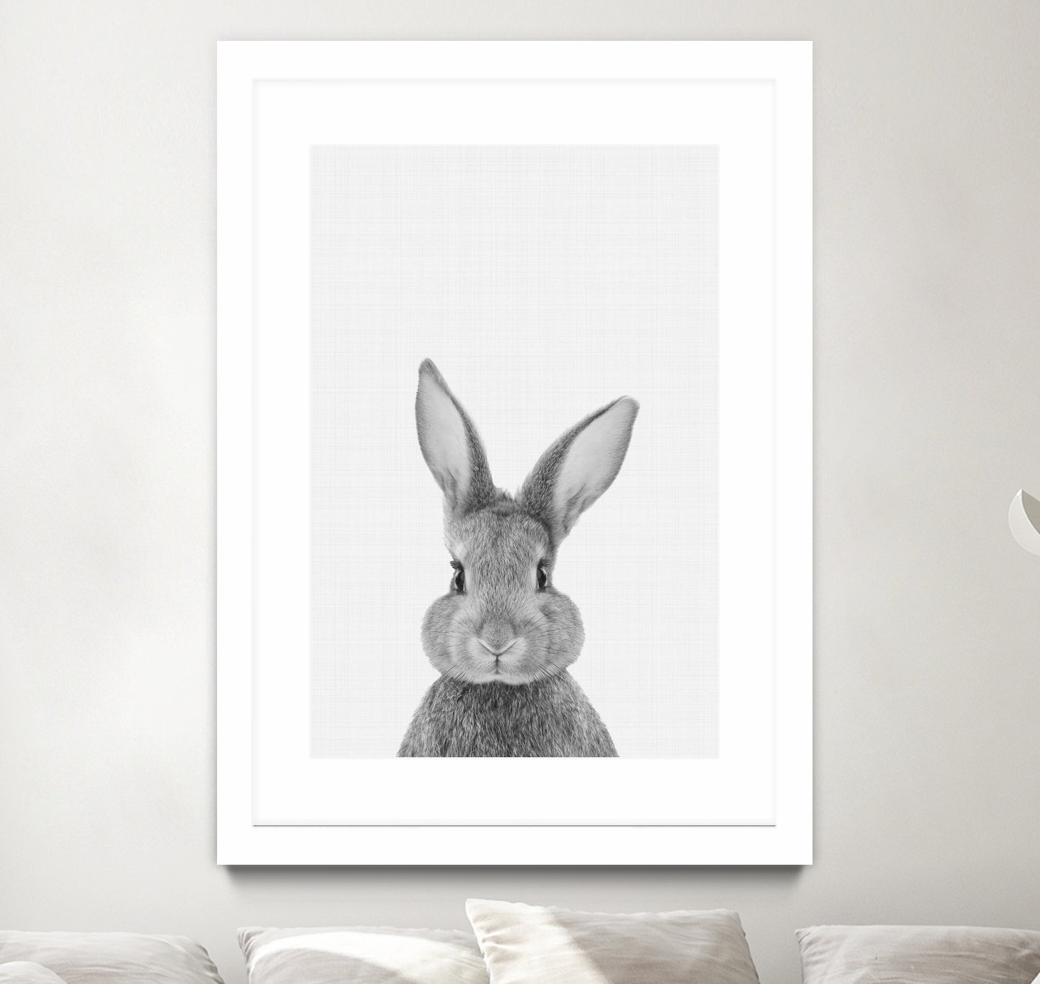 Rabbit Portrait by Justinas Jokubauskas on GIANT ART - black photo manipulation