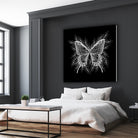 Black and White Butterfly Design by Brigitte Carre on GIANT ART - black digital painting