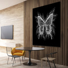 Black and White Butterfly Design by Brigitte Carre on GIANT ART - black digital painting