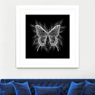 Black and White Butterfly Design by Brigitte Carre on GIANT ART - black digital painting