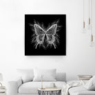 Black and White Butterfly Design by Brigitte Carre on GIANT ART - black digital painting