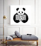 I Just Want to Drink Coffee Creates Stuff and Sleep by Tobias Fonseca on GIANT ART - white digital painting