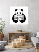 I Just Want to Drink Coffee Creates Stuff and Sleep by Tobias Fonseca on GIANT ART - white digital painting